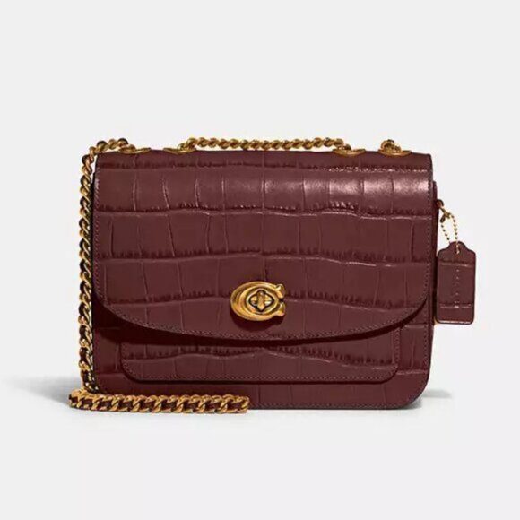 Coach Madison C6288 Shoulder Bag Wine Burgundy - Picture 1 of 14